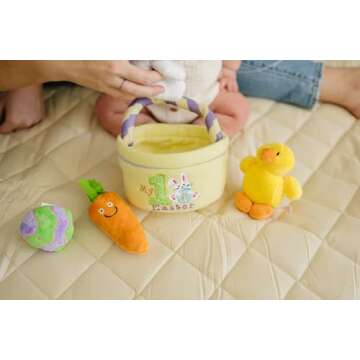 Genius Baby Toys My First Easter Basket for Baby ft Bunny Rabbit, Chick, Carrot and Easter Egg
