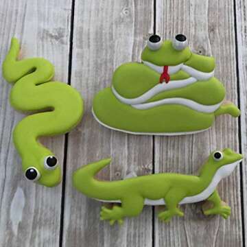 Palm Pet Reptile Cookie Cutter Set- Snakes and lizard