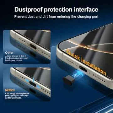 NEW'C iPhone 16 Pro Screen & Camera Lens Protectors Set