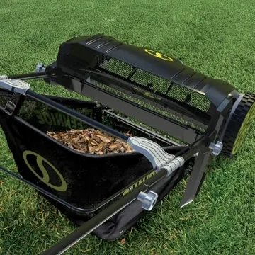 Sun Joe SDJ601LS | 21-in Manual Leaf Sweeper | 22-Gal Collection Bag (Renewed)