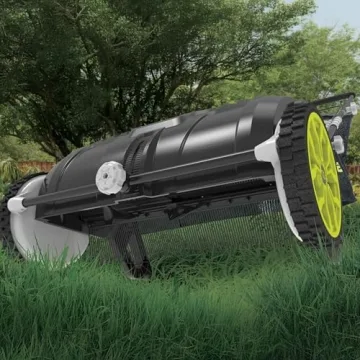 Sun Joe 21in Manual Leaf Sweeper with 22 Gal Collection Bag
