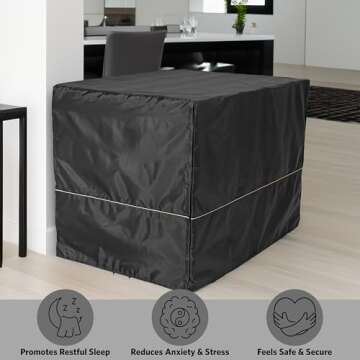 Stylish and Durable Dog Crate Cover for Privacy