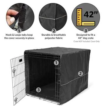 Stylish and Durable Dog Crate Cover for Privacy