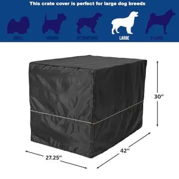 Stylish and Durable Dog Crate Cover for Privacy