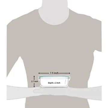 Utopia Kitchen Glass Food Storage Container Set with 840 m with Lid BPA Free FDA Approved Reusable Multi-purpose, at home or restaurant Can Can Also Be Used set of 3