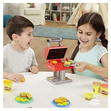 Play-Doh Kitchen Grill Set for Creative Kids Cooking Fun