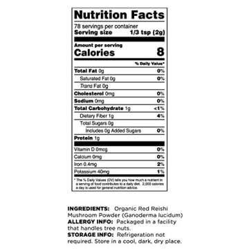 Terrasoul Superfoods Organic Reishi Mushroom Powder (4:1 Extract), 5.5 Oz, Immune Support, Stress Relief, Better Sleep, Embrace The Power of Adaptogenic Mushrooms