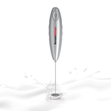 Bonsenkitchen Handheld Milk Frother for Coffee and Matcha