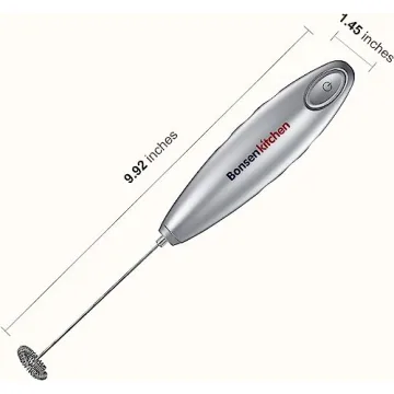 Bonsenkitchen Handheld Milk Frother for Coffee and Matcha