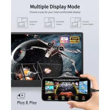 Macsecor Triple Portable Monitor - 14.1'' FHD Dual Extender