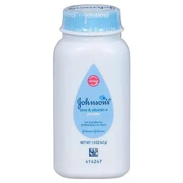 Johnson's Baby Naturally Derived Cornstarch Baby Powder with Aloe and Vitamin E for Delicate Skin, H...