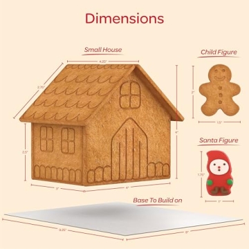 Gingerbread House Kit Set of 2 for Family Fun