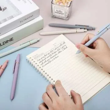 Gel Pens 6Pcs Smooth Writing Medium Point 0.7mm for Journaling