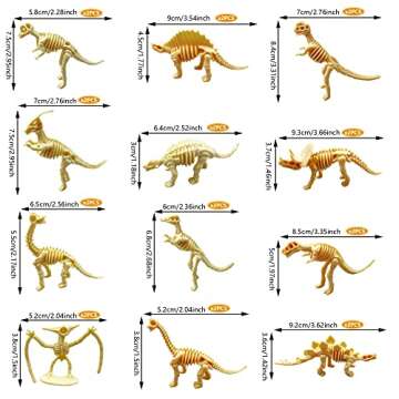 35PCS Dinosaur Fossil Skeletons for Kids' Parties and Fun