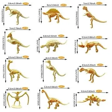 35PCS Dinosaur Fossil Skeletons for Kids' Parties and Fun