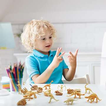 35PCS Dinosaur Fossil Skeletons for Kids' Parties and Fun
