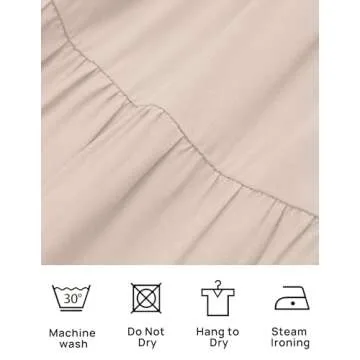 ZESICA Women's 2025 Summer Casual Flutter Short Sleeve Crew Neck Smocked Elastic Waist Tiered Midi Dress,Apricot,Large