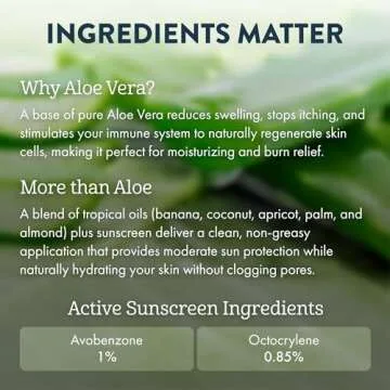 Aloe Up SPF 4 Dark Tanning Oil - Body and Face Tanning Continuous Spray for Outdoor Sun - With Sunscreen, Pure Aloe Vera, and Natural Oils - Dries Clear - Reef Friendly - Fresh Tropical Scent - 6 Oz