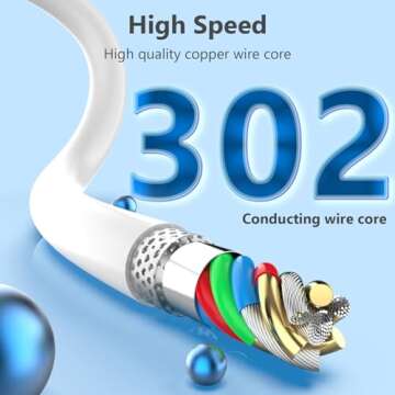 USB C to Lightning Cable [Apple MFi Certified] 5 Pack 6/6/6/6/6 FT iPhone Charger Type C to Lightnin...