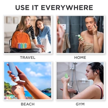 TSA Approved Leak Proof Silicone Travel Bottles 3oz