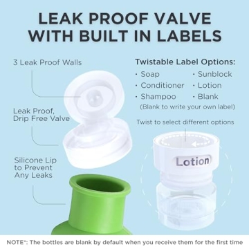 TSA Approved Leak Proof Silicone Travel Bottles 3oz