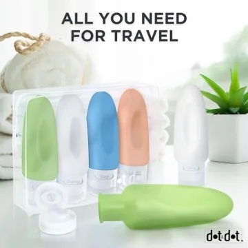 TSA Approved Leak Proof Silicone Travel Bottles 3oz