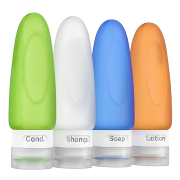 TSA Approved Leak Proof Silicone Travel Bottles 3oz
