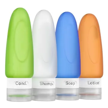 TSA Approved Leak Proof Silicone Travel Bottles 3oz