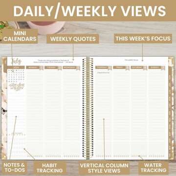 bloom daily planners 2024-2025 Hardcover Academic Year Goal & Vision Planner (July 2024 - July 2025)...