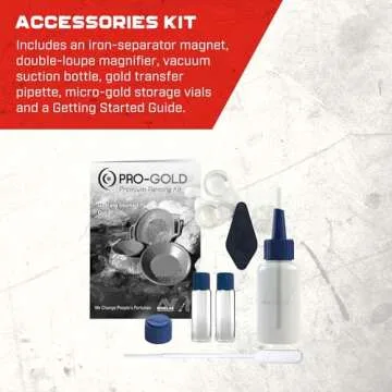 Minelab PRO-Gold Panning Kit - 2 Gold Pans, 1 Classifier, 1 Convertible Carry Bag & More
