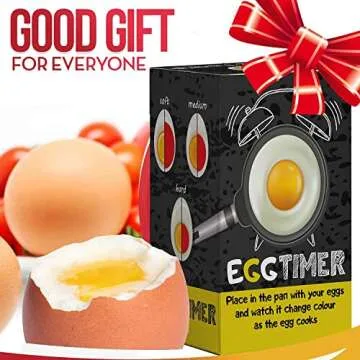 Egg Timer That Goes in Water, Color Changing Egg Timer, Perfect for Boiling Eggs - Hard, Medium, Soft (1 Pack, Green)