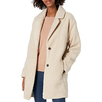 Amazon Essentials Women's Teddy Bear Fleece Oversized Jacket for Chic Fall Style