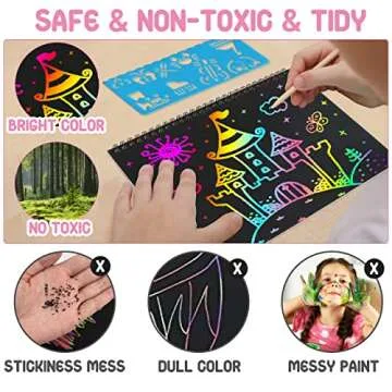 Exciting Scratch Art Notebook Set for Kids - 2 Pack