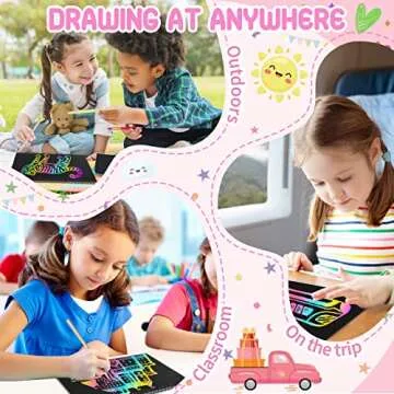 Exciting Scratch Art Notebook Set for Kids - 2 Pack