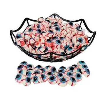 Gummy Eyeballs - 2 LB Resealable Stand Up Candy Bag - Halloween Themed Bloody Eyeball Gummies - Scary Novelty Candy for Trick or Treaters and Party Favor Bags