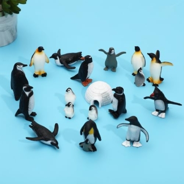 ONEST 18-Piece Mini Penguin Figurines Set for Kids