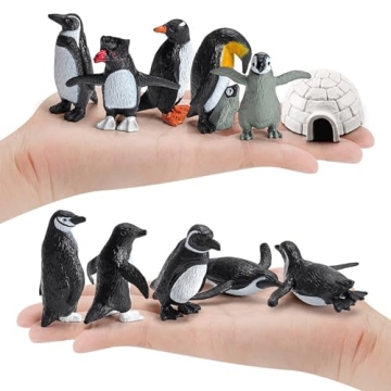 ONEST 18-Piece Mini Penguin Figurines Set for Kids