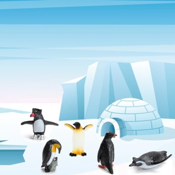 ONEST 18-Piece Mini Penguin Figurines Set for Kids