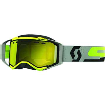 Scott Prospect Adult Off-Road Motorcycle Goggles - Black/Yellow Chrome/One Size