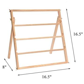 Sparkle Race Ribbon Organizer Storage, Wooden Ribbon Holder Organizer Rack for Craft Mesh Ribbon Art...