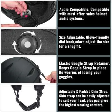 TurboSke Ski Helmet: Lightweight & Audio Compatible