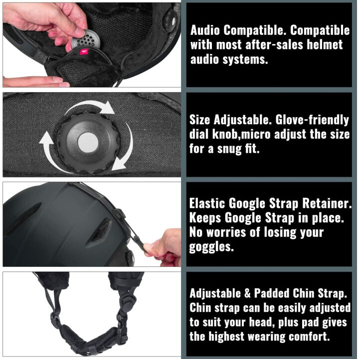 TurboSke Ski Helmet: Lightweight & Audio Compatible