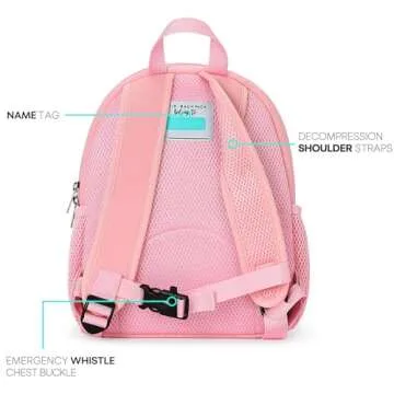 mibasies Toddler Unicorn Backpack for Kids - 12in Mini