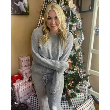 Luvamia Women's Fleece Pajama Set - Soft & Stylish Lounge Wear