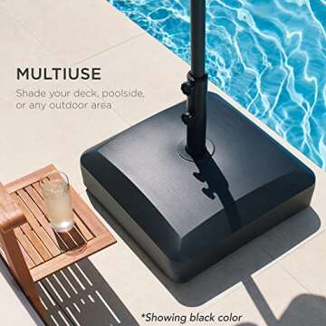 Heavy Duty Fillable Umbrella Base for Outdoor Areas