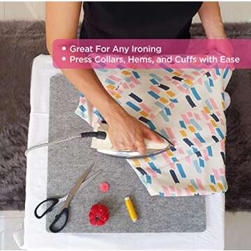 Professional Quilter's Wool Ironing Mat - Premium Quality