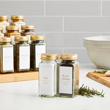 Stylish Talented Kitchen 140 Spice Jar Labels for Organization
