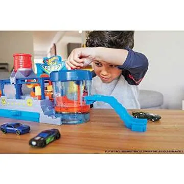 Exciting Hot Wheels Mega Car Wash Play Set for Kids