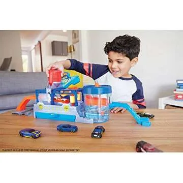 Exciting Hot Wheels Mega Car Wash Play Set for Kids