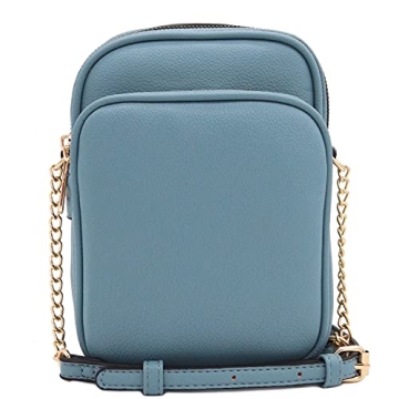 FashionPuzzle Multi Pocket PU Leather Crossbody Bag